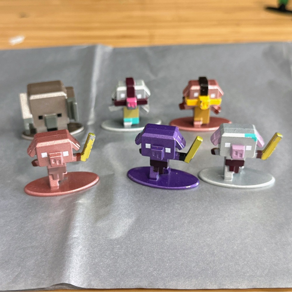 Jada Toys Minecraft Nano Metalfigs Nether Lot of 6 Die Cast